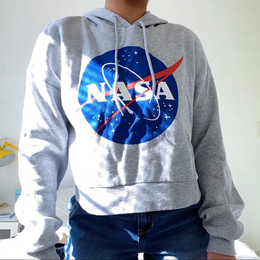Cropped NASA Hoodie